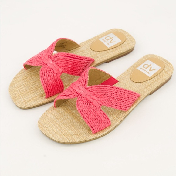 Dolce Vita Jenzy Raffia woman’s flats sandals 9.5  NWOT - Picture 4 of 11